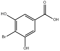 4-Bromo-3,5-dihydroxybenzoic acid Struktur