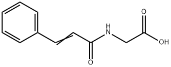 N-肉桂酰甘氨酸, 16534-24-0, 结构式
