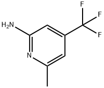 6-甲基-4-(三氟甲基)吡啶-2-胺, 165385-89-7, 结构式