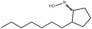 2-HEPTYLCYCLOPENTAN-1-ONE OXIME Structure