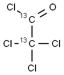 TRICHLOROACETYL CHLORIDE-13C2, 165399-57-5, 结构式