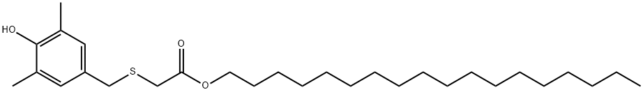 octadecyl [[(4-hydroxy-3,5-dimethylphenyl)methyl]thio]acetate  Structure