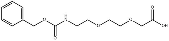 8-苄氧羰基氨基-3,6-二氧杂辛酸 结构式