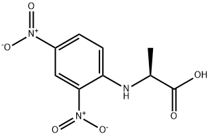 N-(2,4-ジニトロフェニル)-L-アラニン 化学構造式