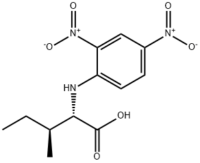 N-(2,4-ジニトロフェニル)-L-イソロイシン 化学構造式