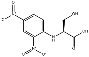 N-(2,4-ジニトロフェニル)-L-セリン 化学構造式