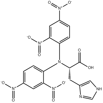 N,N-二(2,4-二硝基苯基)-L-组氨酸, 1655-66-9, 结构式
