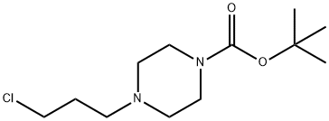 4-(3-CHLORO-PROPYL)-PIPERAZINE-1-CARBOXYLIC ACID TERT-BUTYL ESTER Struktur