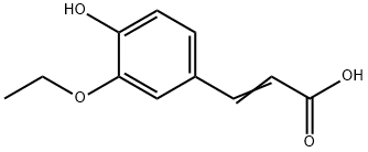 3-Ethoxy-4-hydroxycinnamicacid Structure