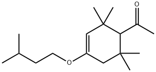 1-[2,2,6,6-tetramethyl-4-(3-methylbutoxy)-3-cyclohexen-1-yl]ethan-1-one|