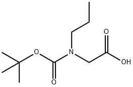 2-{[(叔丁氧基)羰基](丙基)氨基}乙酸, 165607-76-1, 结构式