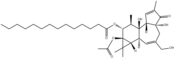 PHORBOL 12-MYRISTATE 13-ACETATE Structure