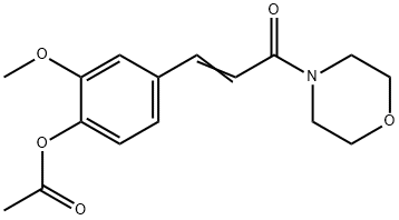 4-[3-(4-Acetoxy-3-methoxyphenyl)-1-oxo-2-propenyl]morpholine 结构式