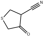 4-シアノ-3-テトラヒドロチオフェノン 化学構造式