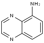 5-氨基喹喔啉, 16566-20-4, 结构式