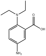 5-アミノ-2-(ジエチルアミノ)安息香酸 化学構造式