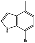7-ブロモ-4-メチル-1H-インドール 化学構造式