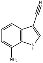 7-氨基-1H-吲哚-3-甲腈 结构式