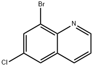 8-ブロモ-6-クロロキノリン 化学構造式
