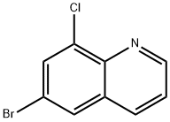 6-Bromo-8-chloroquinoline Struktur