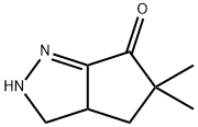 6(2H)-Cyclopentapyrazolone,  3,3a,4,5-tetrahydro-5,5-dimethyl- Struktur