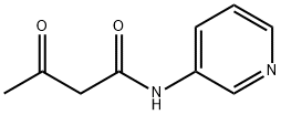 3-オキソ-N-3-ピリジニルブタンアミド 化学構造式