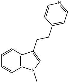 1-methyl-3-[2-(4-pyridyl)ethyl]-1H-indole 结构式