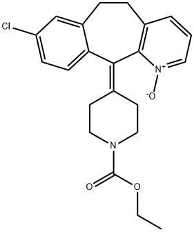 8-クロロ-11-[1-(エトキシカルボニル)ピペリジン-4-イリデン]-5,6-ジヒドロ-11H-ベンゾ[5,6]シクロヘプタ[1,2-b]ピリジン1-オキシド 化学構造式