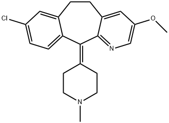 3-METHOXY-N-METHYLDESLORATADINE, 165739-72-0, 结构式