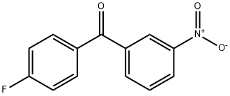 (3-ニトロフェニル)(4-フルオロフェニル)メタノン 化学構造式