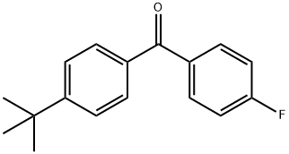4-TERT-ブチル-4'-フルオロベンゾフェノン 化学構造式