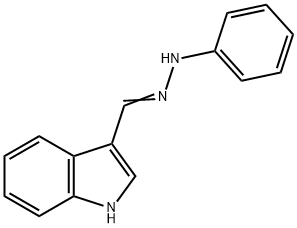 Indole-3-carboxaldehyde phenylhydrazone Structure