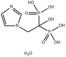 唑来磷酸一水化合物, 165800-06-6, 结构式