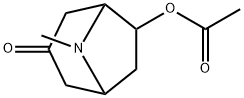 6-ACETHYOXY-8-METHYL-8-AZABICYCLO(3.2.1)OCTAN-3-ONE Struktur