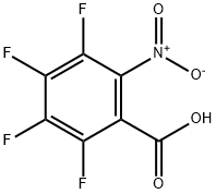 2,3,4,5-テトラフルオロ-6-ニトロ安息香酸 化学構造式