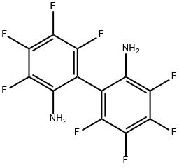 3,3',4,4',5,5',6,6'-オクタフルオロビフェニル-2,2'-ジアミン 化学構造式