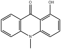 1-ヒドロキシ-10-メチルアクリジン-9(10H)-オン 化学構造式