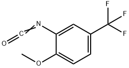 2-METHOXY-5-TRIFLUOROMETHYLPHENYL ISOCYANATE Struktur