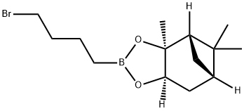 (1S,2S,3R,5S)-(+)-2,3-PINANEDIOL 4-BROMOBUTYLBORONATE ESTER 化学構造式