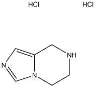 5,6,7,8-四氢咪唑并[1,5-A]吡嗪双盐酸盐 结构式