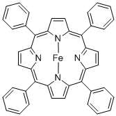 5,10,15,20-TETRAPHENYL-21H,23H-PORPHINE IRON(III) CHLORIDE Struktur
