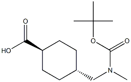 BOC-N-甲基氨甲环酸, 165947-29-5, 结构式