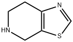 4,5,6,7-テトラヒドロチアゾロ[5,4-C]ピリジン 化学構造式