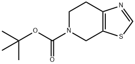 叔丁基 6,7-二氢噻唑并[5,4-C]吡啶-5(4H)-甲酸酯, 165948-24-3, 结构式
