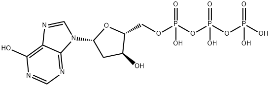[hydroxy-[hydroxy-[[(2R,3S,5R)-3-hydroxy-5-(6-oxo-3H-purin-9-yl)oxolan-2-yl]methoxy]phosphoryl]oxy-phosphoryl]oxyphosphonic acid Structure