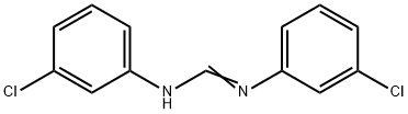 N,N'-BIS-(3-CHLOROPHENYL)METHANIMIDAMIDE 结构式