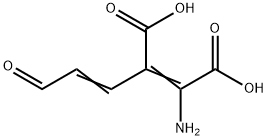 2-amino-3-(3-oxoprop-1-enyl)but-2-enedioic acid 结构式