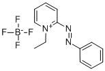 1-Ethyl-2-(phenylazo)-pyridinium tetrafluoroborate 化学構造式