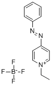 1-Ethyl-4-(phenylazo)-pyridinium tetrafluoroborate 化学構造式