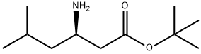 (3R)-3-氨基-5-甲基己酸叔丁酯, 166023-29-6, 结构式